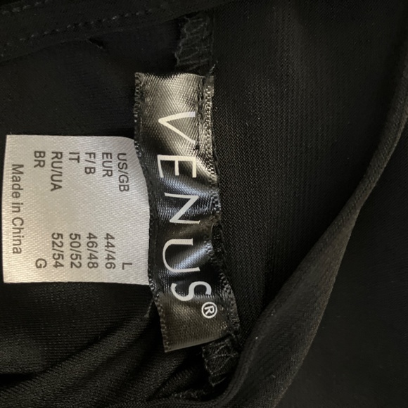 Venus  Black Mesh Detail BodyCon Dress - Picture 5 of 6